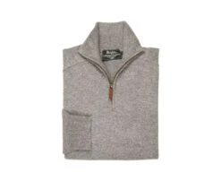 Pull Col Zippé Homme Laine Gris Chiné - KENNETH 11 Pull Col Zippé Homme Laine Gris Chiné - KENNETH -Boutique Pop Mey Edlich 0060101d kenneth gris chine 6