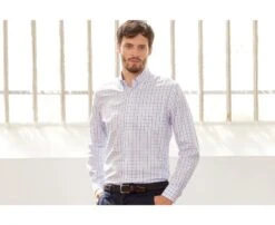 Chemise Flanelle Carreaux Bleus - LINDSAY