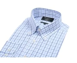 Chemise Flanelle Carreaux Bleus - LINDSAY -Boutique Pop Mey Edlich 0060305i lindsay blanc et bleu 5