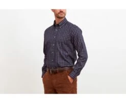 Chemise Flanelle Carreaux Blancs Et Rouges - LINDSAY -Boutique Pop Mey Edlich 006030am lindsay navy beige et rouge 4