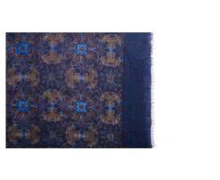 Écharpe Laine Motif Cachemire Bleu Et Kaki -Boutique Pop Mey Edlich 006190cn echarpes laine motif cachemire bleu et kaki 2