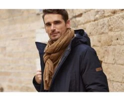 Boutique Pop Mey Edlich 43 Echarpe Fine En Laine Et Soie Camel