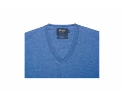 Pull Fin Coton Bio/cachemire Col V Bleu - VADIM 12 Pull Fin Coton Bio/cachemire Col V Bleu - VADIM -Boutique Pop Mey Edlich 006930b2 vadim bleu moyen chine 5