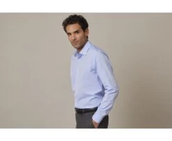 Chemise Bleu Coton - Col Français - LOUIS CLASSIC -Boutique Pop Mey Edlich 00745006 louis classic bleu 3