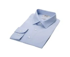 Chemise Bleu Coton - Col Français - LOUIS CLASSIC -Boutique Pop Mey Edlich 00745006 louis classic bleu 5 bis