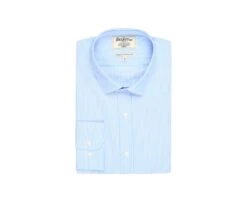 Chemise Coton Bleue à Rayures Blanches - QUENTIN -Boutique Pop Mey Edlich 0079900a quentin bleu et blanc 1