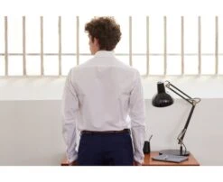 Chemise Blanche à Boutons De Manchettes - PIETRO -Boutique Pop Mey Edlich 00801004 pietro blanc 2bis