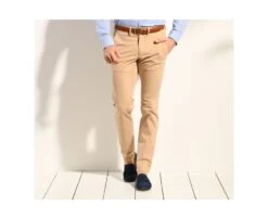 Pantalon Chino Homme Beige Foncé - KYRK