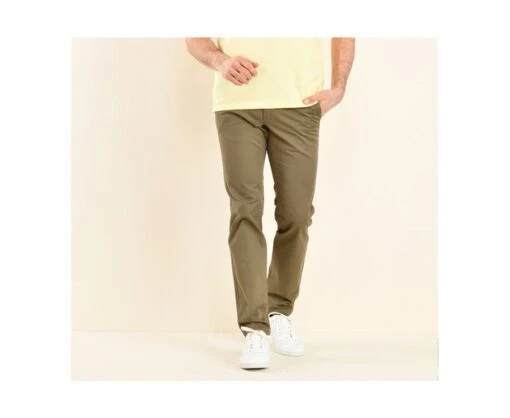 Pantalon Chino Homme Olive Foncé - KYRK 6 Pantalon Chino Homme Olive Foncé - KYRK -Boutique Pop Mey Edlich 00822049 kyrk olive fonce 1
