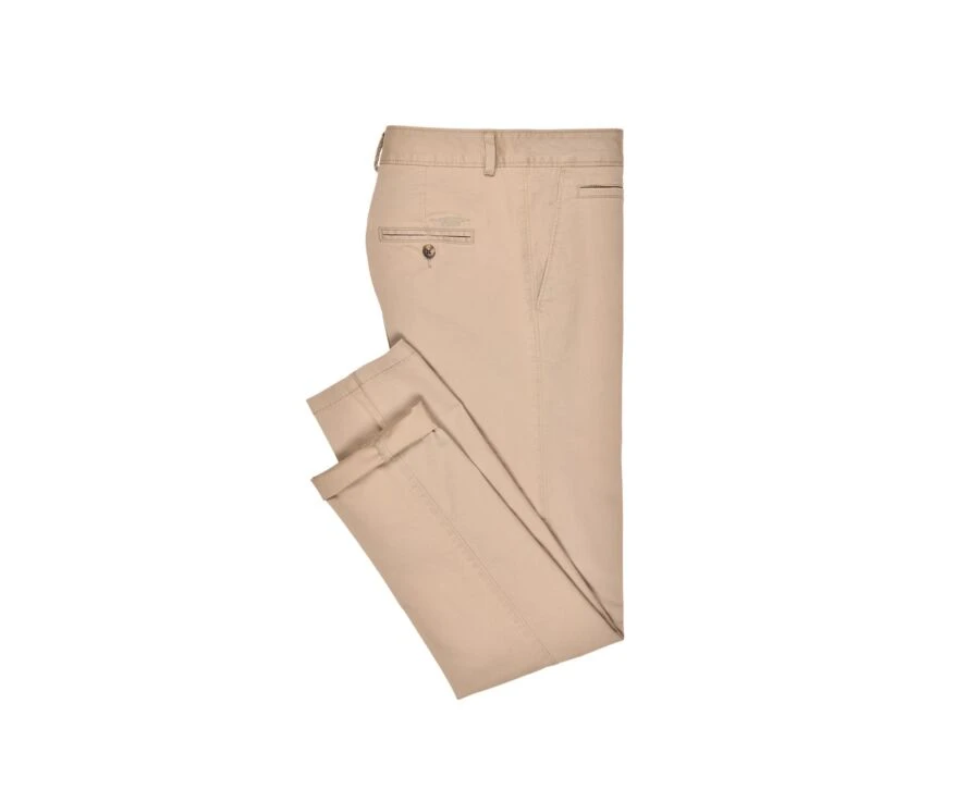 Pantalon Chino Homme Taupe Clair - KYRK 7 Pantalon Chino Homme Taupe Clair - KYRK – Image 5