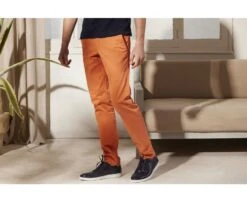 Pantalon Chino Homme Orange Givré - KYRK -Boutique Pop Mey Edlich 008220ax kyrk orange givre 3
