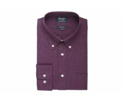 Chemise Flanelle Rouge Sombre à Petits Carreaux Navy - BRODY -Boutique Pop Mey Edlich 008390bt brody rouge sombre et navy 4 bis2