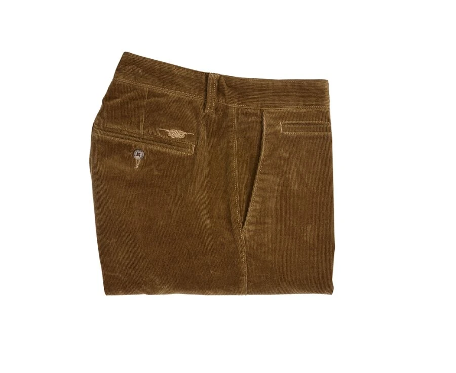 Pantalon Chino Velours Côtelé Homme Kaki Clair - NORMAN 7 Pantalon Chino Velours Côtelé Homme Kaki Clair - NORMAN – Image 5