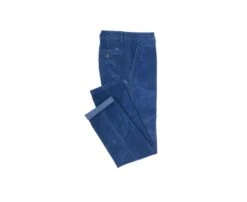 Pantalon Chino Velours Côtelé Homme Bleu Denim - NORMAN -Boutique Pop Mey Edlich 0085906j norman bleu denim 4