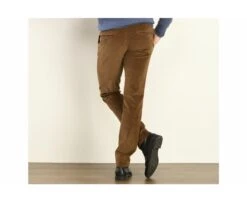 Pantalon Chino Velours Côtelé Homme Camel Foncé - NORMAN -Boutique Pop Mey Edlich 00859070 norman camel fonce 2