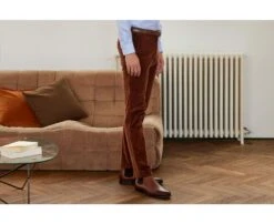 Pantalon Chino Velours Côtelé Homme Caramel Foncé - NORMAN -Boutique Pop Mey Edlich 008590de norman caramel fonce 3