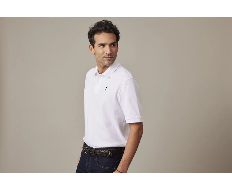 Polo Blanc Homme - GARETH 5 Polo Blanc Homme - GARETH – Image 3