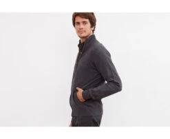 Gilet Zippé Homme Laine Gris Anthracite Chiné - KANE 10 Gilet Zippé Homme Laine Gris Anthracite Chiné - KANE -Boutique Pop Mey Edlich 0092401n kane gris anthracite chine 3 1