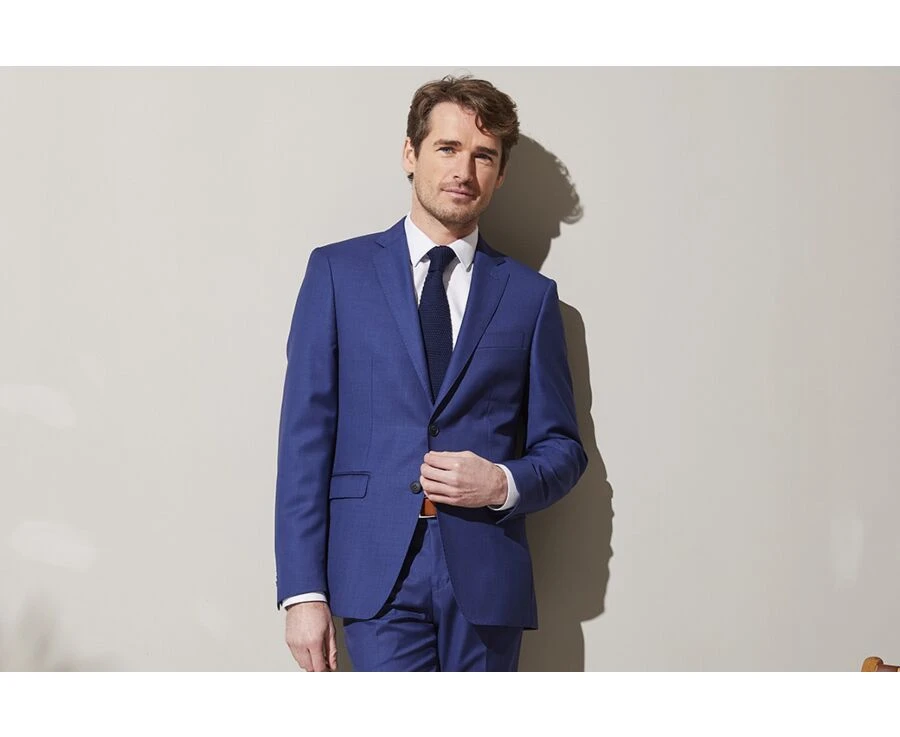 Veste De Costume Homme Bleu Franc - LAZARE 3 Veste De Costume Homme Bleu Franc - LAZARE