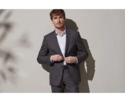 Veste De Costume Homme Gris Moyen - LAZARE