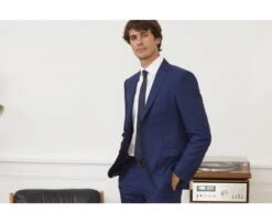 Veste De Costume Homme Marine - LAZARE -Boutique Pop Mey Edlich 009580af veste lazare marine ii 3