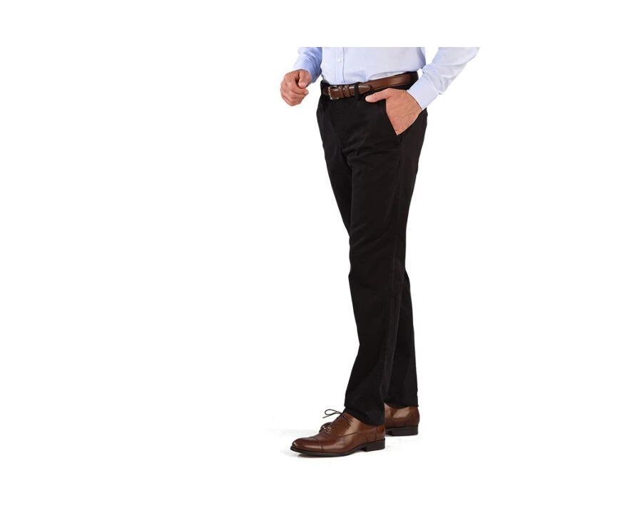 Pantalon Chino Homme Noir - NIGEL II 5 Pantalon Chino Homme Noir - NIGEL II – Image 3