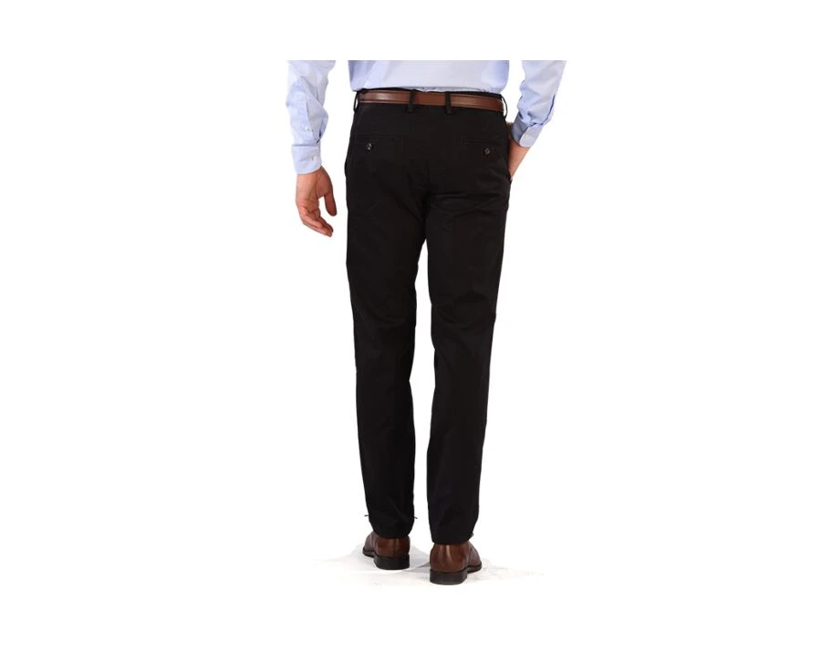 Pantalon Chino Homme Noir - NIGEL II 4 Pantalon Chino Homme Noir - NIGEL II – Image 2