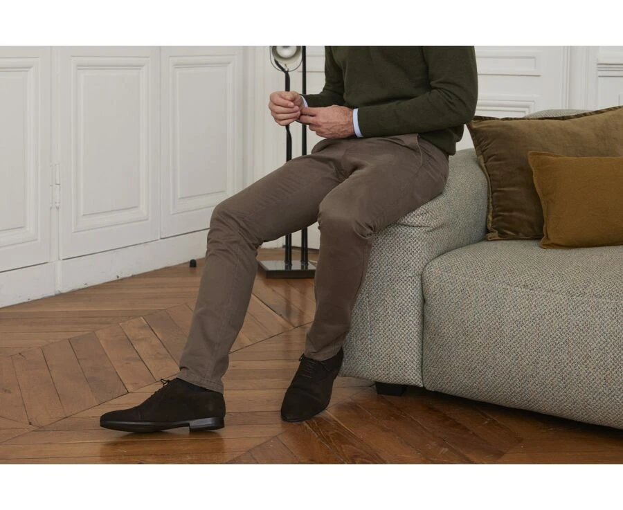 Pantalon Chino Homme Taupe - NIGEL II 3 Pantalon Chino Homme Taupe - NIGEL II