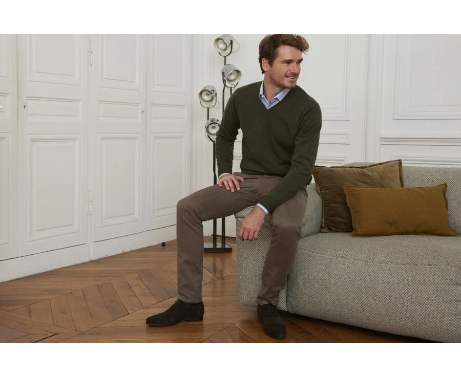 Pantalon Chino Homme Taupe - NIGEL II 5 Pantalon Chino Homme Taupe - NIGEL II – Image 3