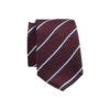 Cravate Homme Soie Bordeaux Rayée Marine Et Écru -Boutique Pop Mey Edlich 009710e4 cravate soie rayee bordeaux marine et ecru 2