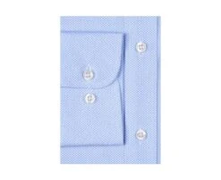 Chemise Blanche Imprimée Motifs Bleus - Col Français - OSCAR 12 Chemise Blanche Imprimée Motifs Bleus - Col Français - OSCAR -Boutique Pop Mey Edlich 00978009 oscar bleu clair et blanc 8