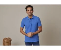 Polo Bleu Denim Homme - ANDY II
