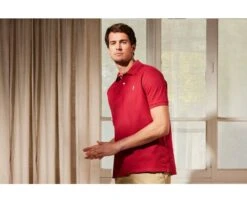 Polo Homme Rouge Sombre - ANDY II 11 Polo Homme Rouge Sombre - ANDY II -Boutique Pop Mey Edlich 0099808v andy ii rouge sombre 3