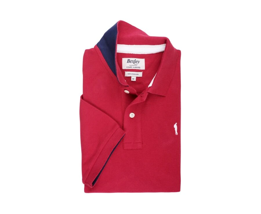 Polo Homme Rouge Sombre - ANDY II 8 Polo Homme Rouge Sombre - ANDY II – Image 6
