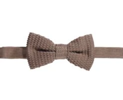 Noeud Papillon Homme Tricot Camel