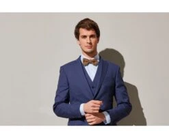 Noeud Papillon Homme Tricot Camel -Boutique Pop Mey Edlich 01014022 noeud papillon uni tricot camel 10