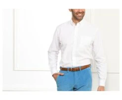 Chemise Blanche Coton - Col Américain - TOMMY