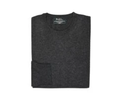 Pull Laine Homme Col Rond Gris Anthracite Chiné - CONAN -Boutique Pop Mey Edlich 0104201n conan gris anthracite chine 6