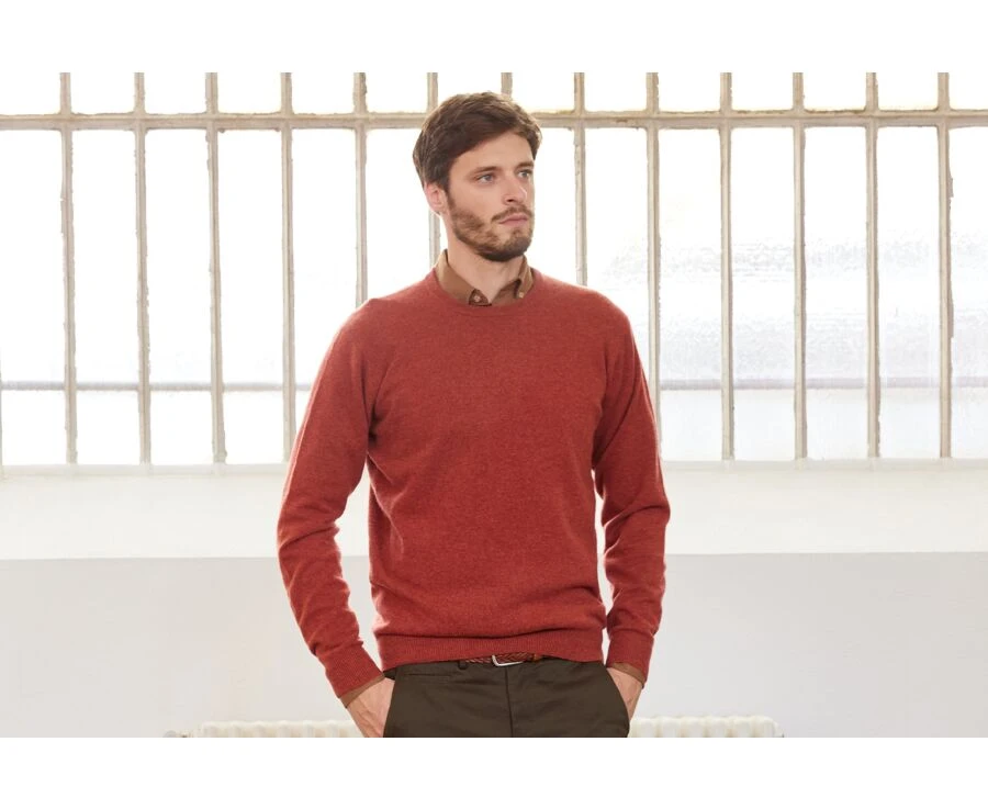 Pull Col Rond Homme Laine Epice Chiné - CONAN 3 Pull Col Rond Homme Laine Epice Chiné - CONAN