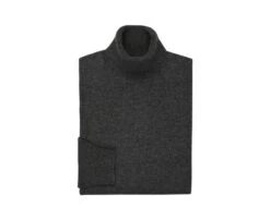 Pull Col Roulé Homme Laine Gris Anthracite Chiné - EMERIC -Boutique Pop Mey Edlich 0104301n emeric gris anthracite chine 6