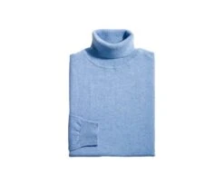 Pull Col Roulé Homme Laine Bleu Chiné - EMERIC -Boutique Pop Mey Edlich 0104301s emeric bleu chine 4