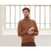 Pull Col Roulé Homme Laine Noisette Chiné - EMERIC 2 Pull Col Roulé Homme Laine Noisette Chiné - EMERIC -Boutique Pop Mey Edlich 01043051 emeric noisette chine 1