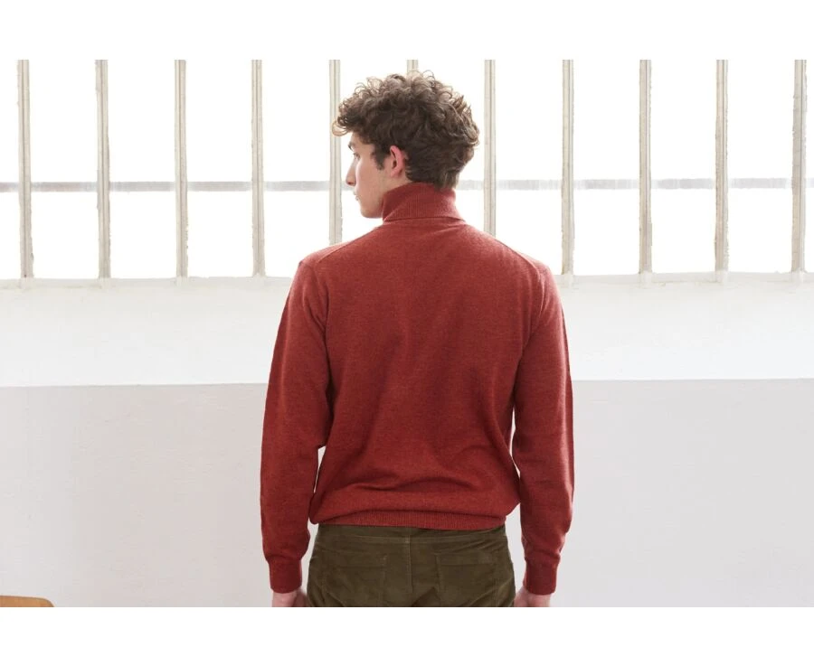 Pull Col Roulé Homme Laine Epine Chiné - EMERIC 4 Pull Col Roulé Homme Laine Epine Chiné - EMERIC – Image 2