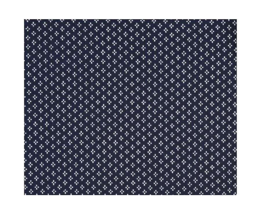 Chemise Imprimée Navy Motifs Beiges - Col Français - ALPHONSE 9 Chemise Imprimée Navy Motifs Beiges - Col Français - ALPHONSE – Image 7