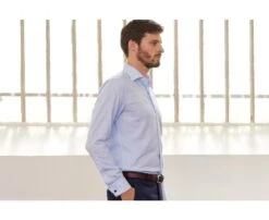 Chemise Bleu Pâle à Boutons De Manchettes - PAOLO -Boutique Pop Mey Edlich 0108603s paolo bleu pale 3bis