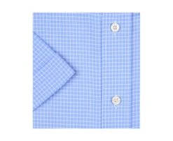 Chemise Bleue Carreaux Fins Blancs - Poche - CLAYN MC -Boutique Pop Mey Edlich 01158009 claynmc bleu clair et blanc 6