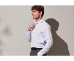 Chemise Coton Rayée Bleu Clair Et Blanc - MAXIMILIEN 11 Chemise Coton Rayée Bleu Clair Et Blanc - MAXIMILIEN -Boutique Pop Mey Edlich 01163009 maximilien bleu clair et blanc 4