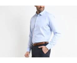 Chemise Coton Bleu Pâle - Col Français - PATERNE CLASSIC -Boutique Pop Mey Edlich 0117203s paterneclassic bleu pale 2