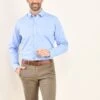 Chemise Oxford Coton Bleu Ciel - EVRARD -Boutique Pop Mey Edlich 01224007 evrard bleu ciel 2