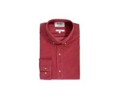 Chemise En Velours Corail Foncé - WAYNE -Boutique Pop Mey Edlich 0123103l wayne corail fonce 4
